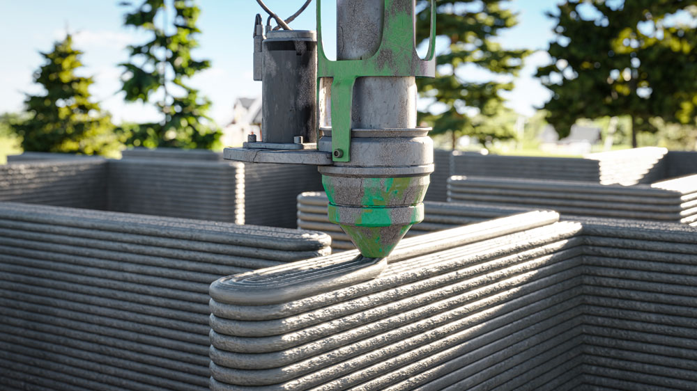 La construction d'un bâtiment en utilisant une machine CNC moderne par impression 3D de béton, couche par couche, ouvre la voie à une nouvelle ère technologique pour le secteur du BTP.