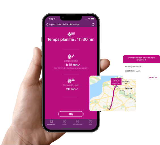 Extrabat Today : une extension en mobilité d'Extrabat pour optimiser les tournées sur le terrain.