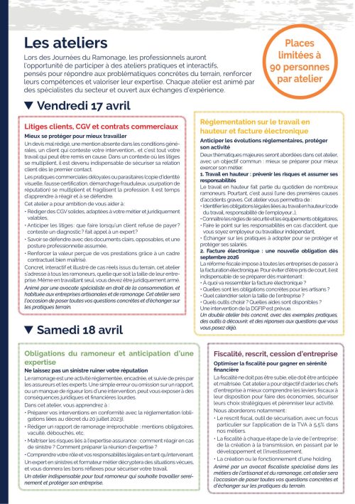 Journée du Ramonage 2026 - Ateliers
